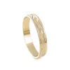 9K Gold Color New 45MM Kid Size Cute Bracelet Hawaiian Jewelry Polynesian Gold Plated Flower Bangles  Girls Birthday Party Gifts 6