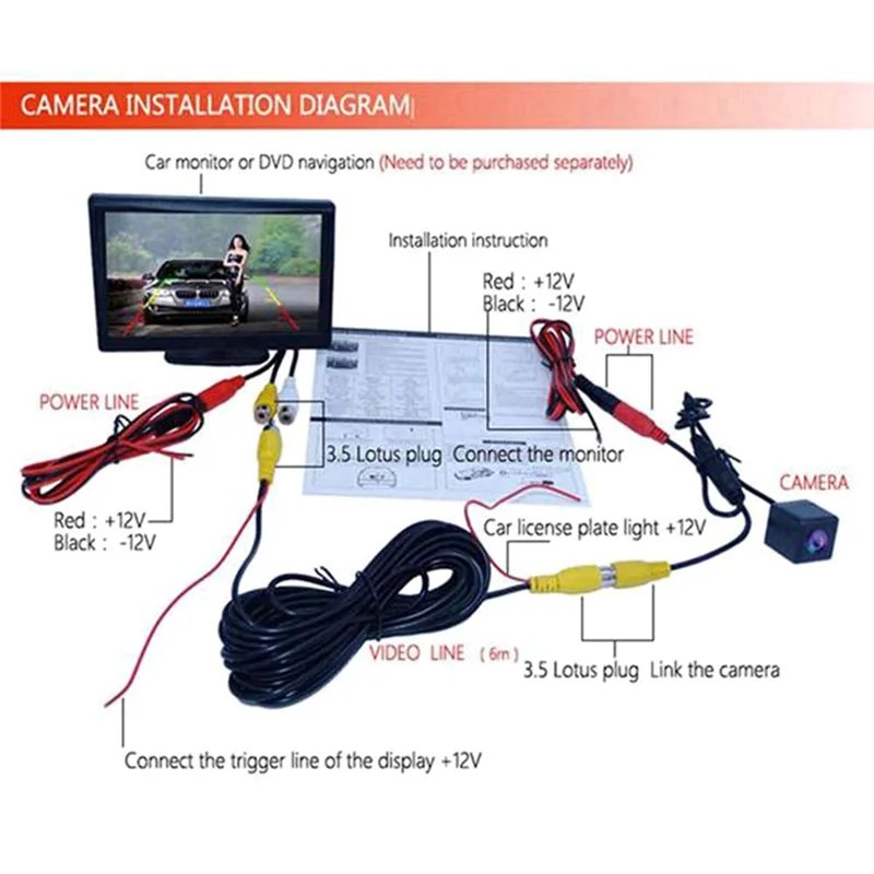 Car Rear View Camera 4LED Reversing Camera for Toyota Vitz Xp90 NCP13 NCP91 2005-2008