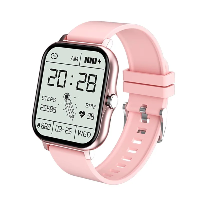 2022 New Women Smart Watch Men 1.69" Color Screen Full Touch Fitness Tracker Bluetooth Call Smart Clock Ladies Smartwatch Women 