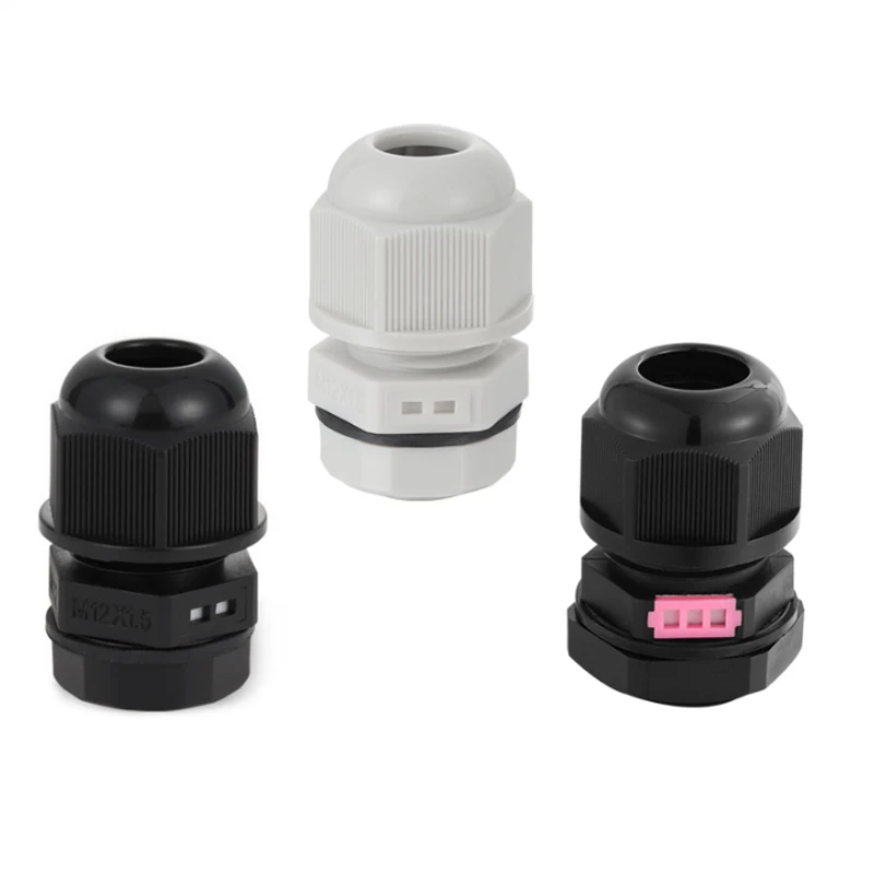 Metric Type M12/M16/M20 Nylon Breathable Pressure Vent Plastic Type Cable Gland With Black White