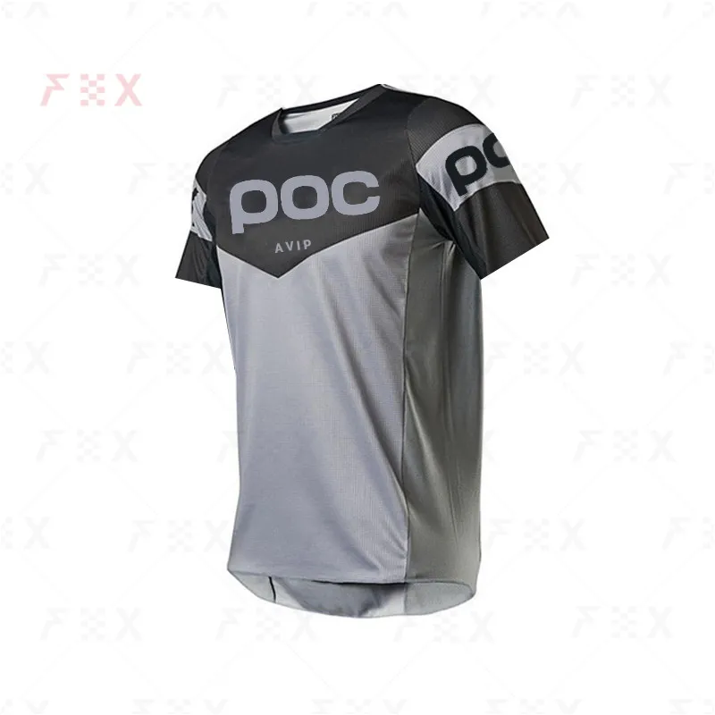 Cycling jersey Summer short sleeve cycling shirt men's poc jersey bicycle team downhill t shirt mx dh camiseta mtb enduro road bike jersey