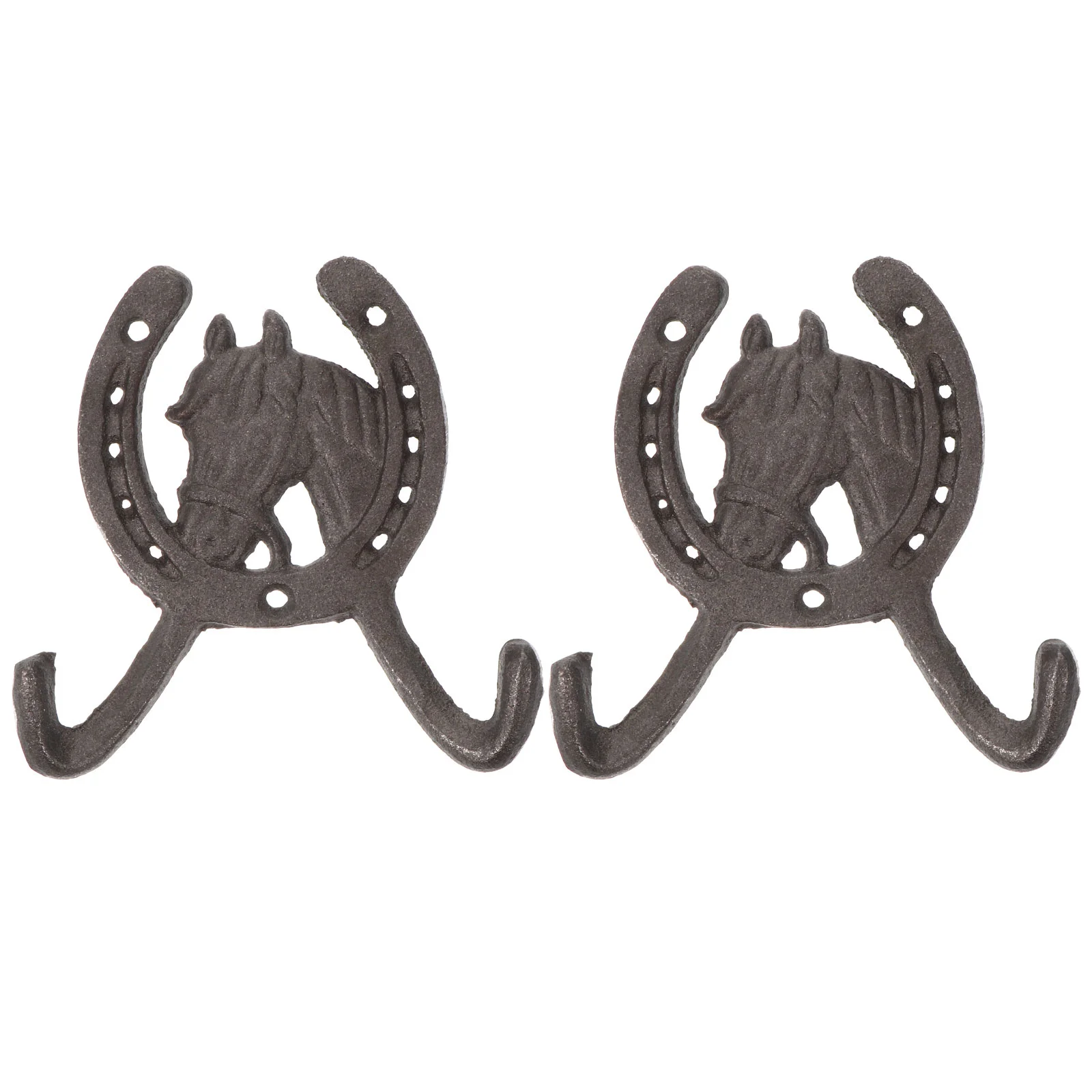 

Wall- Mounted Hook Horse Hoof Double Multitool Keychain Vintage Design Hanger