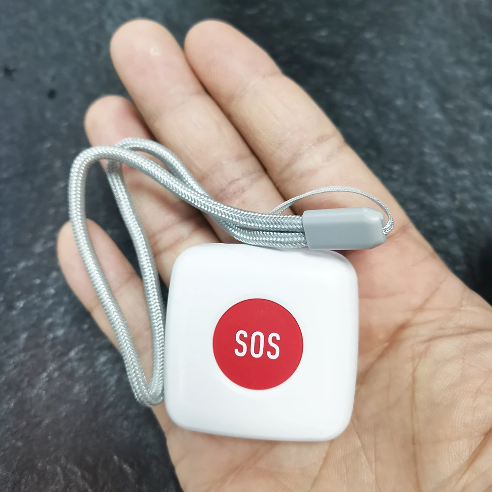 TUYA ZigBee SOS Button Sensor Alarm Elderly alarm Waterproof Emergency Help Alarm Switch Work with Tuya Zigbee hub Smartlife App