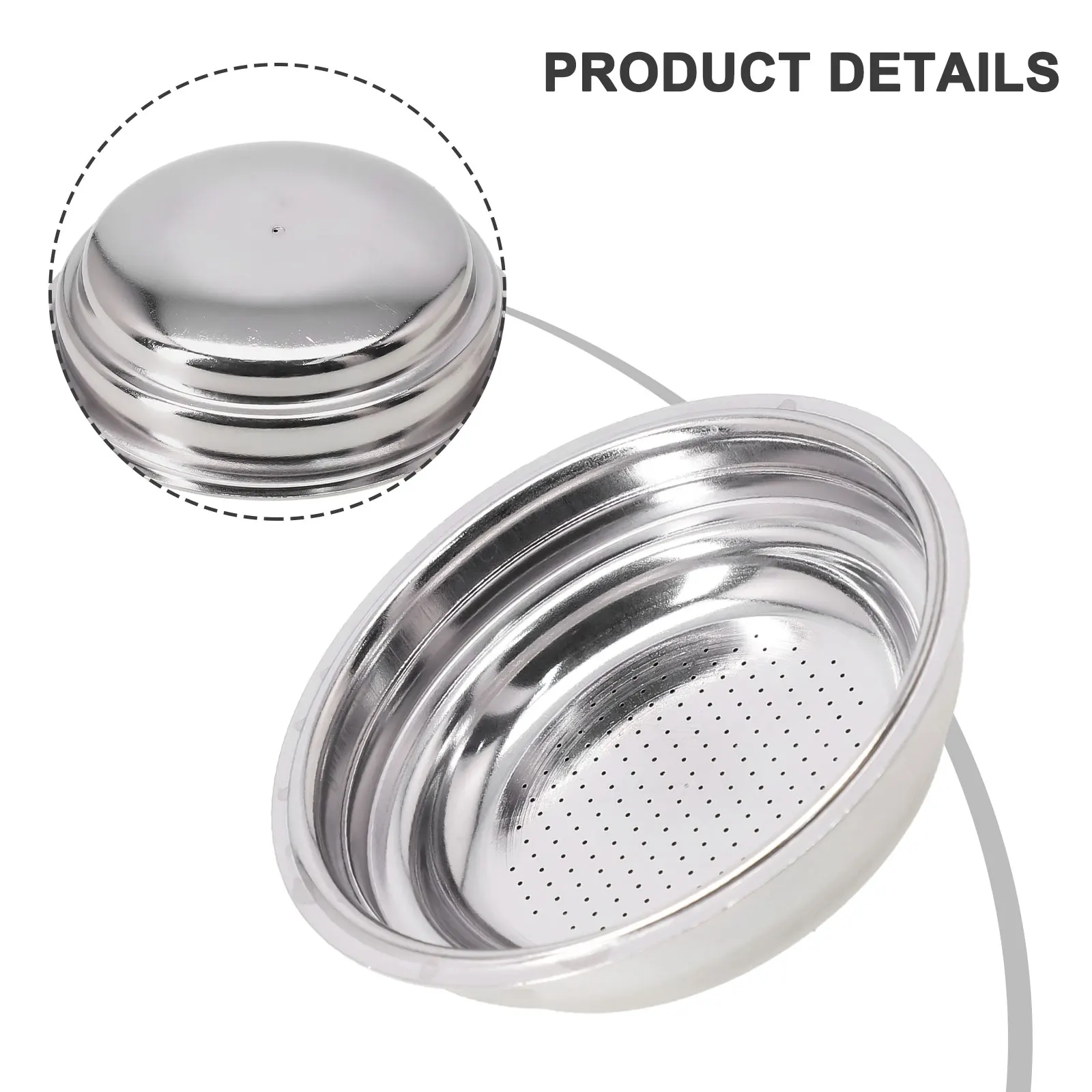 Easy Maintenance and Extended Durability with Detachable Stainless Steel Coffee Filter Basket for 51mm Espresso Machines