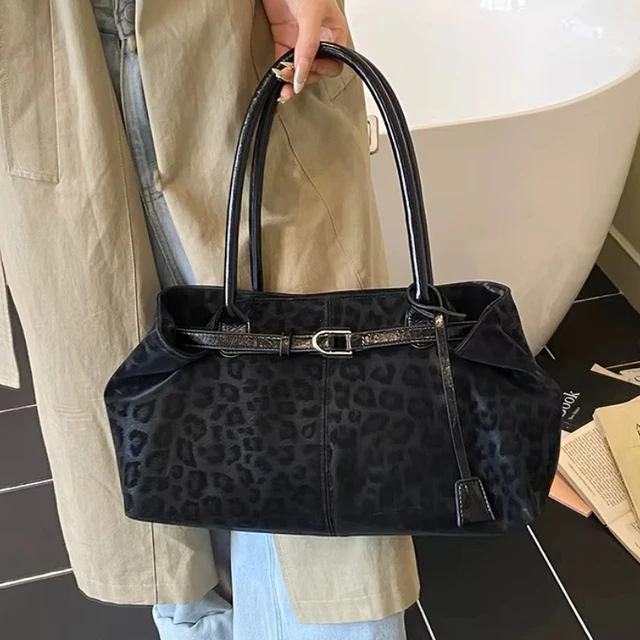Leopard PU Leather Shoulder Bags for Women 2026 Luxury Designer Brand Trend Tote Bag Females Short Handle Handbags and Purses 3