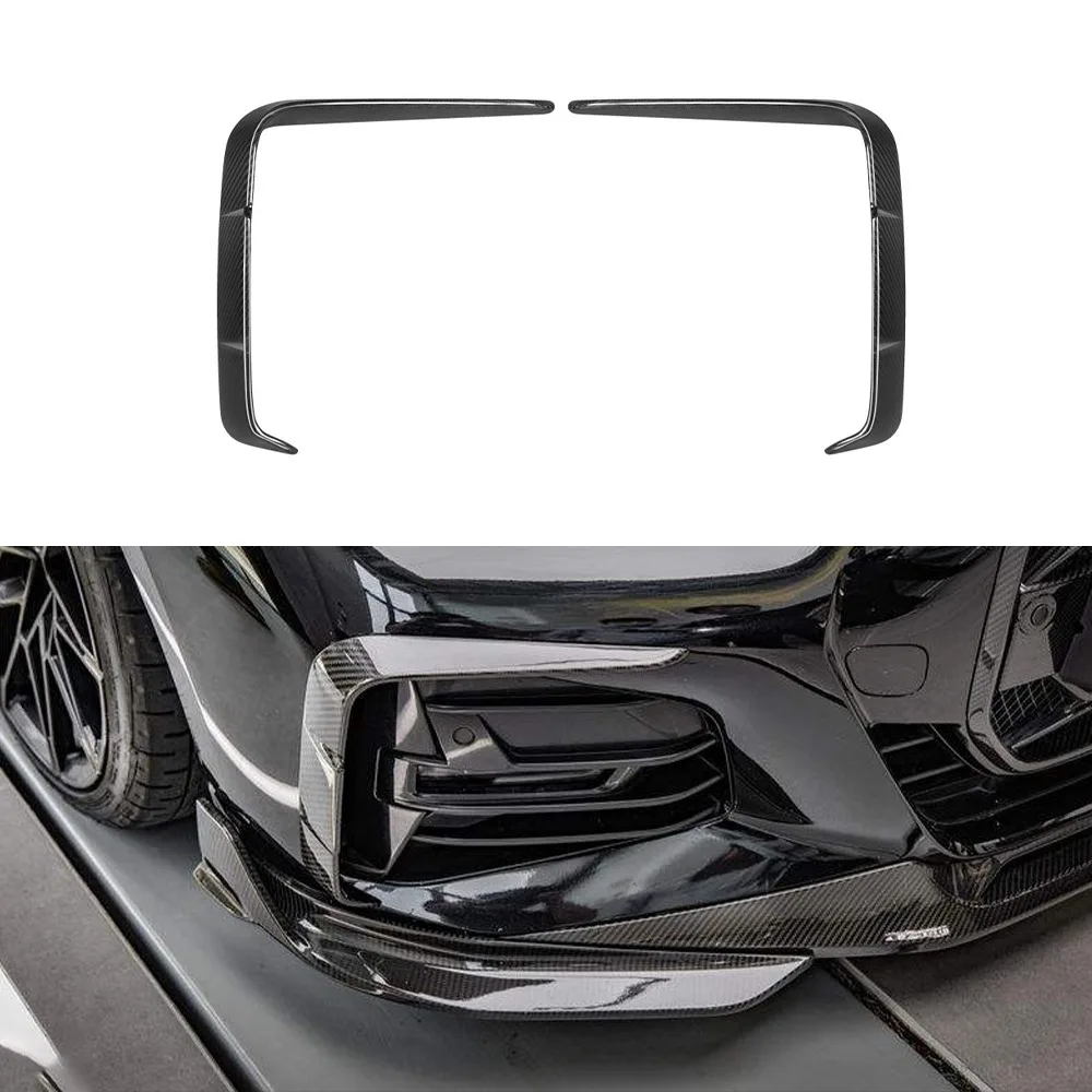 BMW 8 시리즈 G14 G15 G16 건식 탄소 섬유 전면 및 후면 범퍼 Candards 바디 키트 트림 카나드 스포일러 자동차 액세서리