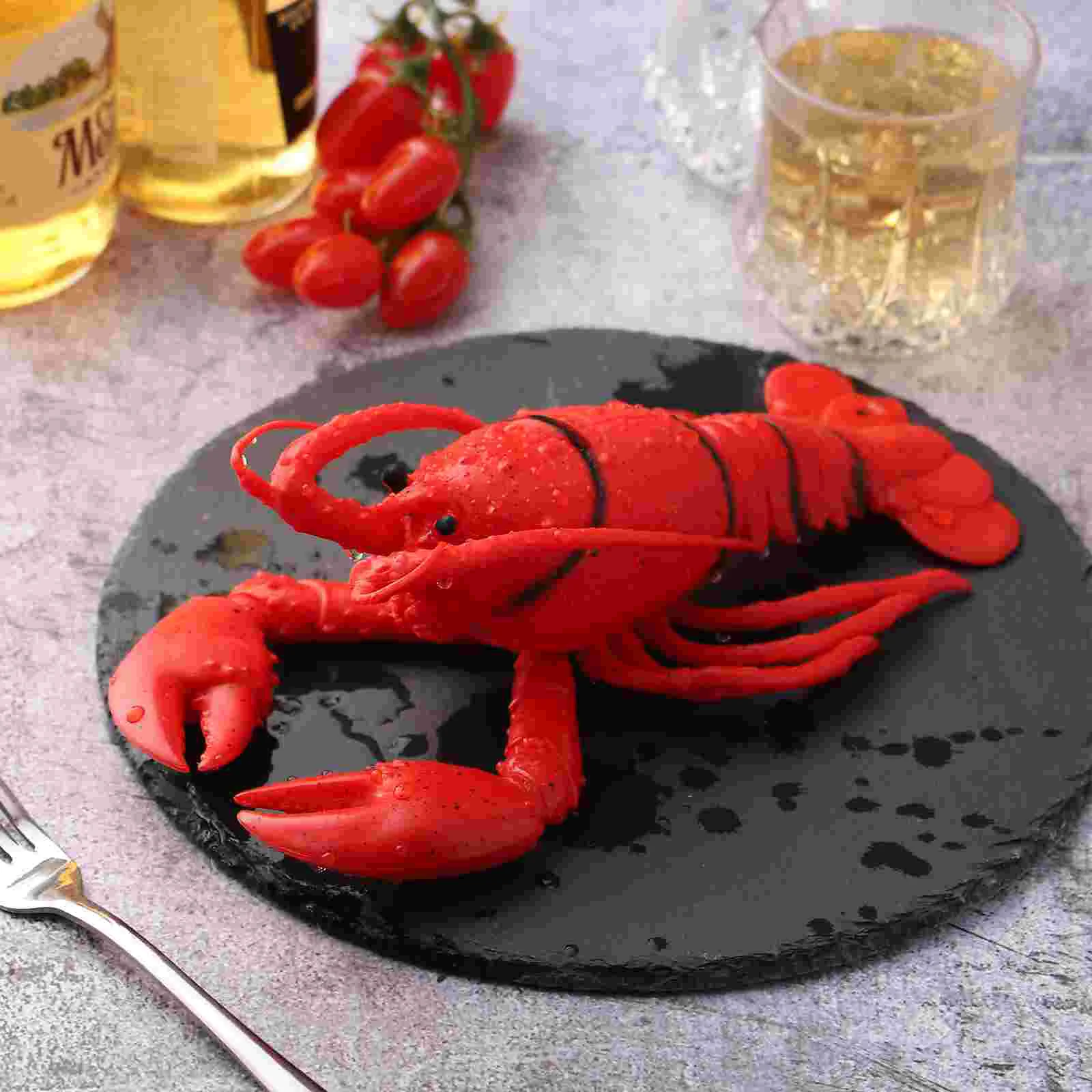 

Lobster Shape Simulation Rubber Model Pinch Red ColorParty Decor Lobster Lobster Bathtub Simulation Lobster Model Simulation
