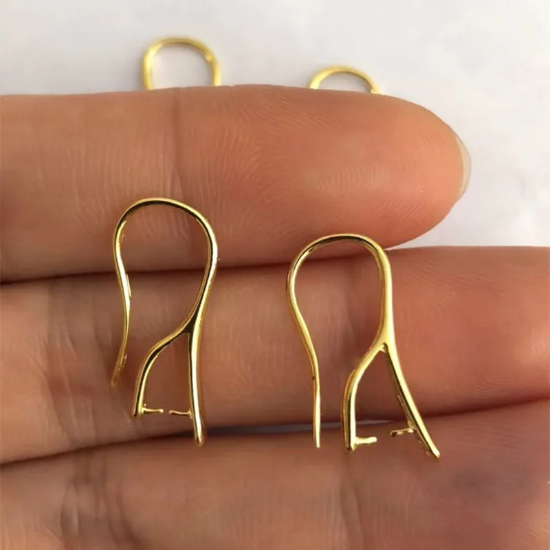 Elegant Silver Glossy Bail Pinch Clasps & Hooks for Jewelry Making (10/20/50PCS)