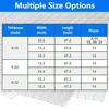 14PCS Twin-Wall Greenhouse Panels 4' x 2' x 0.32'' Shatterproof Polycarbonate Sheets All-Weather Outdoor Use Ideal Plant Growth 6