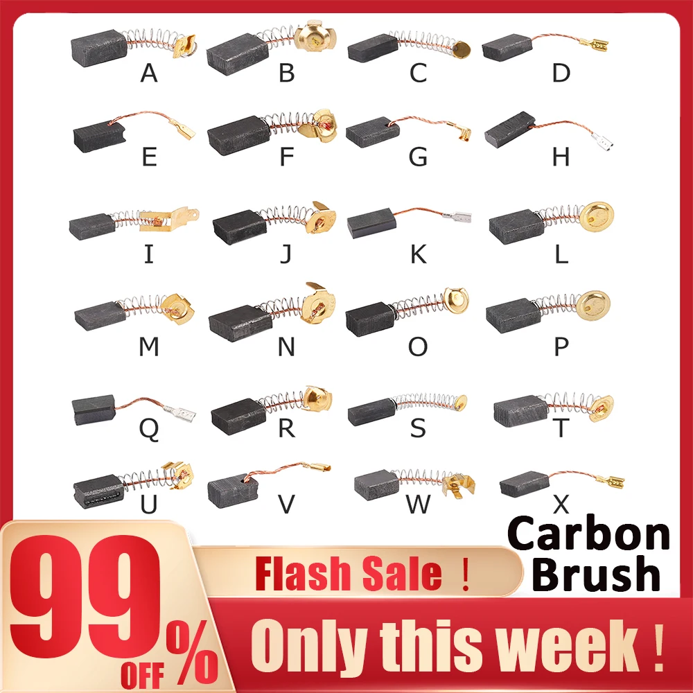 10pcsMotorCarbonBrushSetReplacementPartsAngleGrinderCarbon