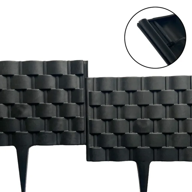 1/2 db Kerti Palisade 21 Cm*60 Cm Műanyag Kerítés Dekoráció Elszigetelő Kertészeti Mozaik Föl dbeillesztett - Image 3
