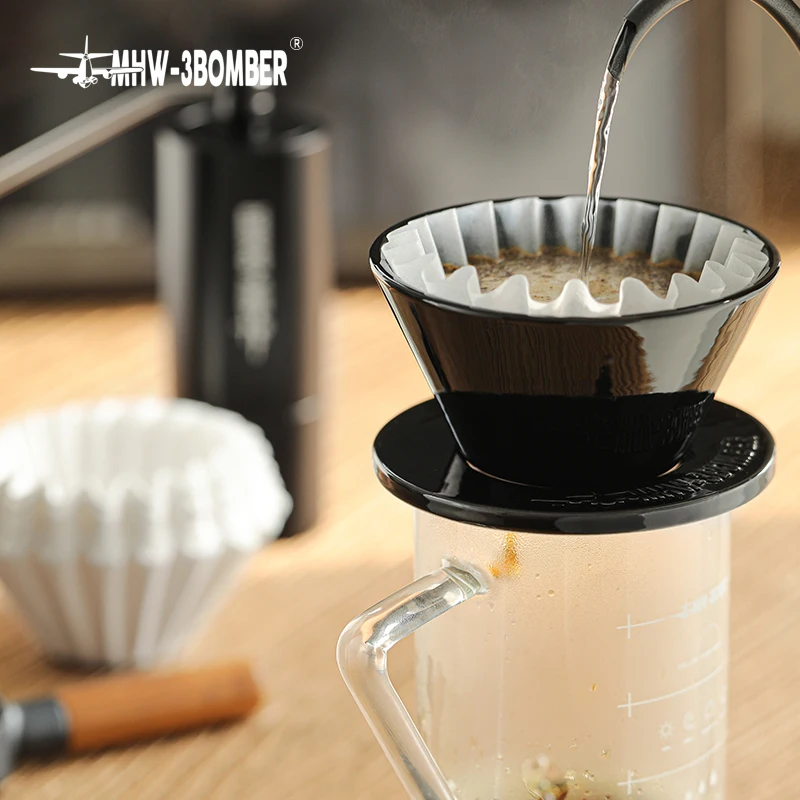 Versare sopra il caffè gocciolatore caffè in vetro gocciolatore tazza filtro  caffè riutilizzabile filtro antigoccia cono caffettiera dimensioni V01 -  AliExpress