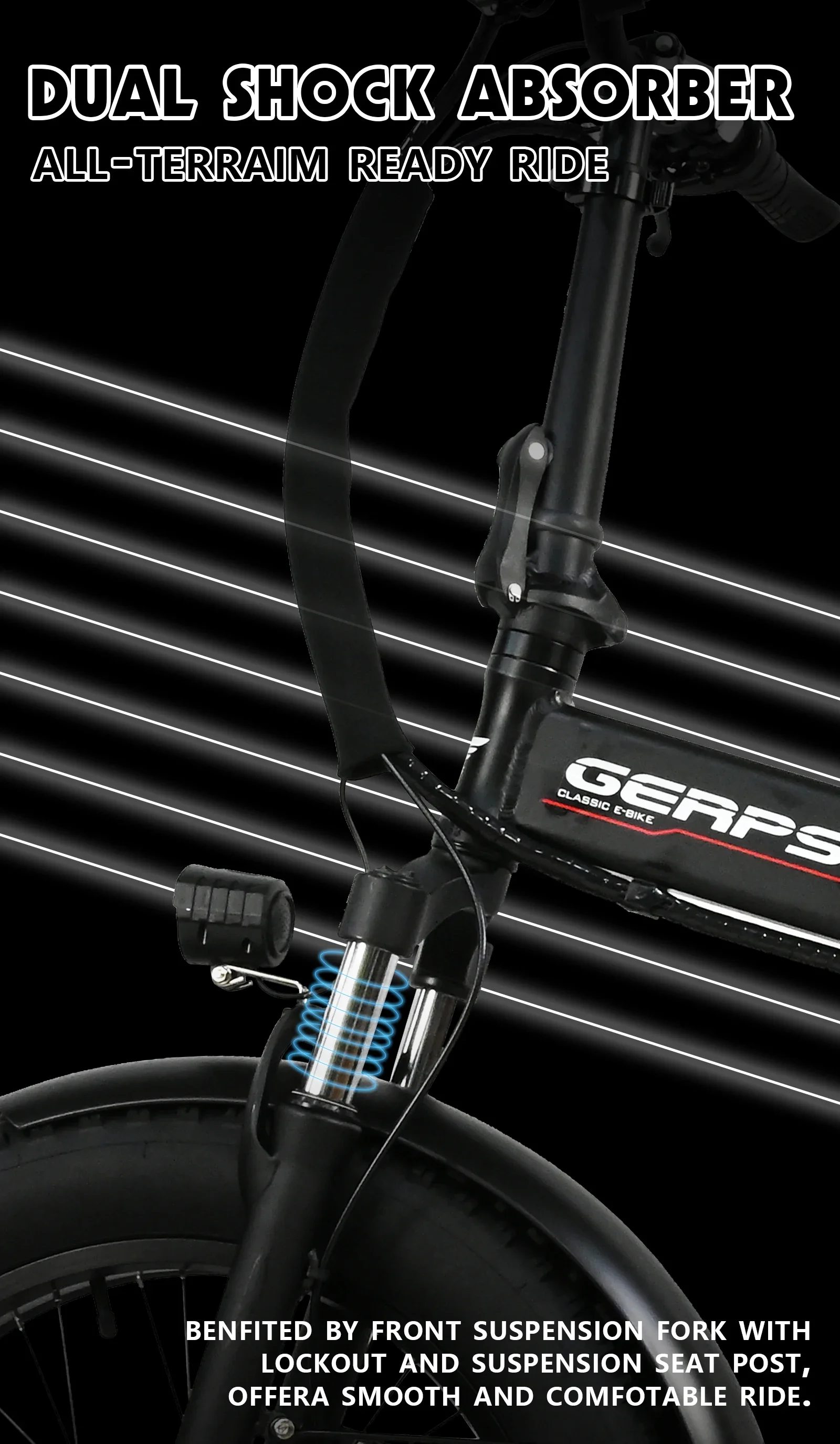 baolujie DZ2002 electric folding bicycle mountain bike 20 inches 48V 14AH outdoor electric bicycle S7258509b15014f1280df5fc357901199N