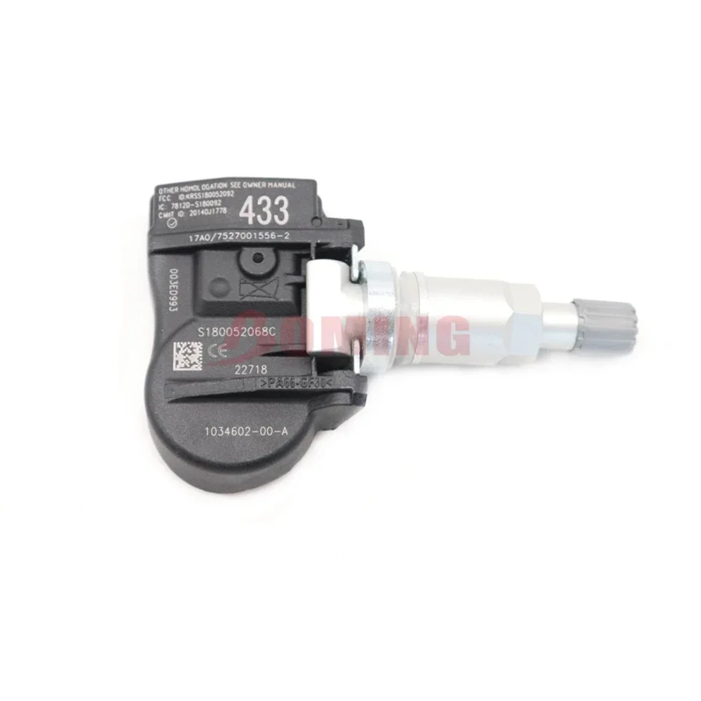 Ÿ̾ з  ͸ ý, TPMS, ׽  3 S X 2015-2022, 1034602-00-A, 103460200A, 433Mhz