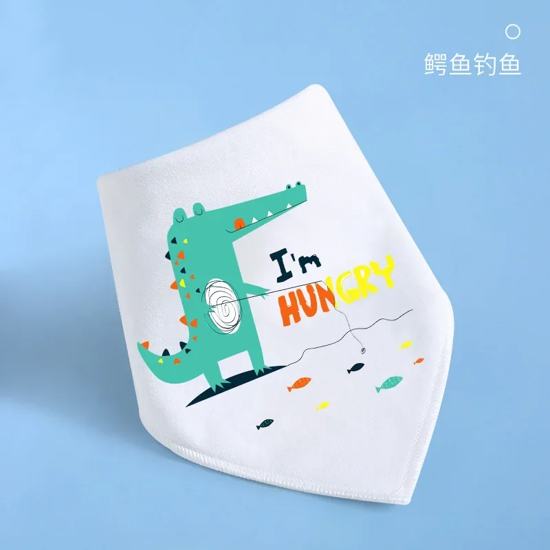 Cotton Bandana Bibs Baby Babador Feeding Smock Infant Burp Cloths Cartoon Saliva Towel Baby Eating Accessory Soft Cute Stuff