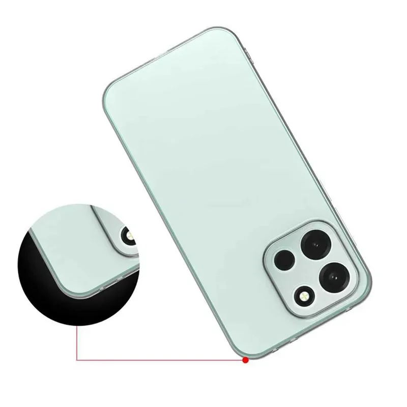 Ultra-Thin Clear Transparent Soft TPU Mobile Phone Case - Slim Back Cover Protector