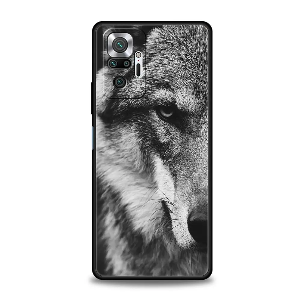 Wolf Design Black Phone Case