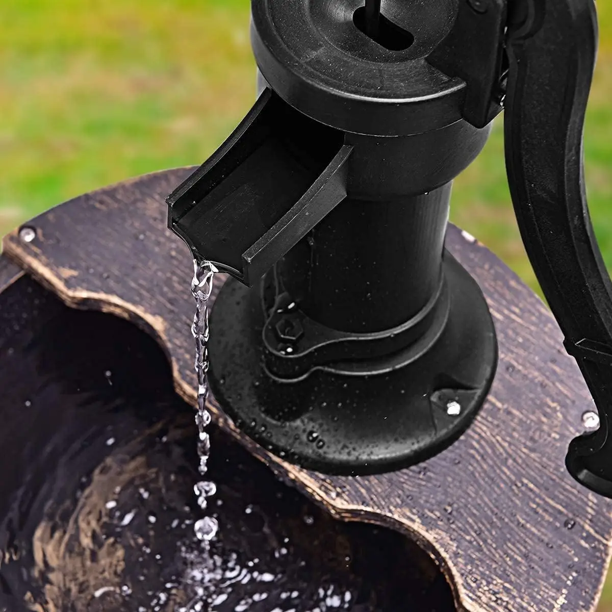 Rustic 2-Tier Outdoor Fountain
