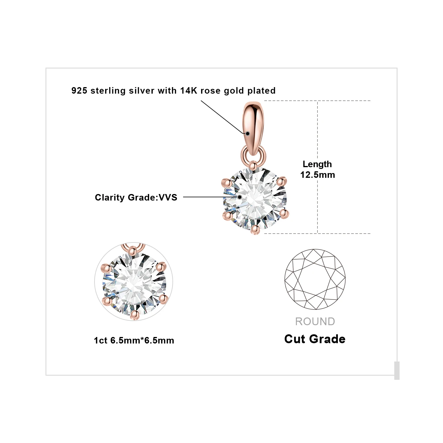 1ct Rose Color