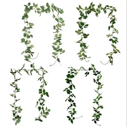 2022NEW 2M Artificial Plant Led String Light Creeper Green Leaf Ivy Vine for Home Wedding Decor Lamp DIY Hanging Garden
