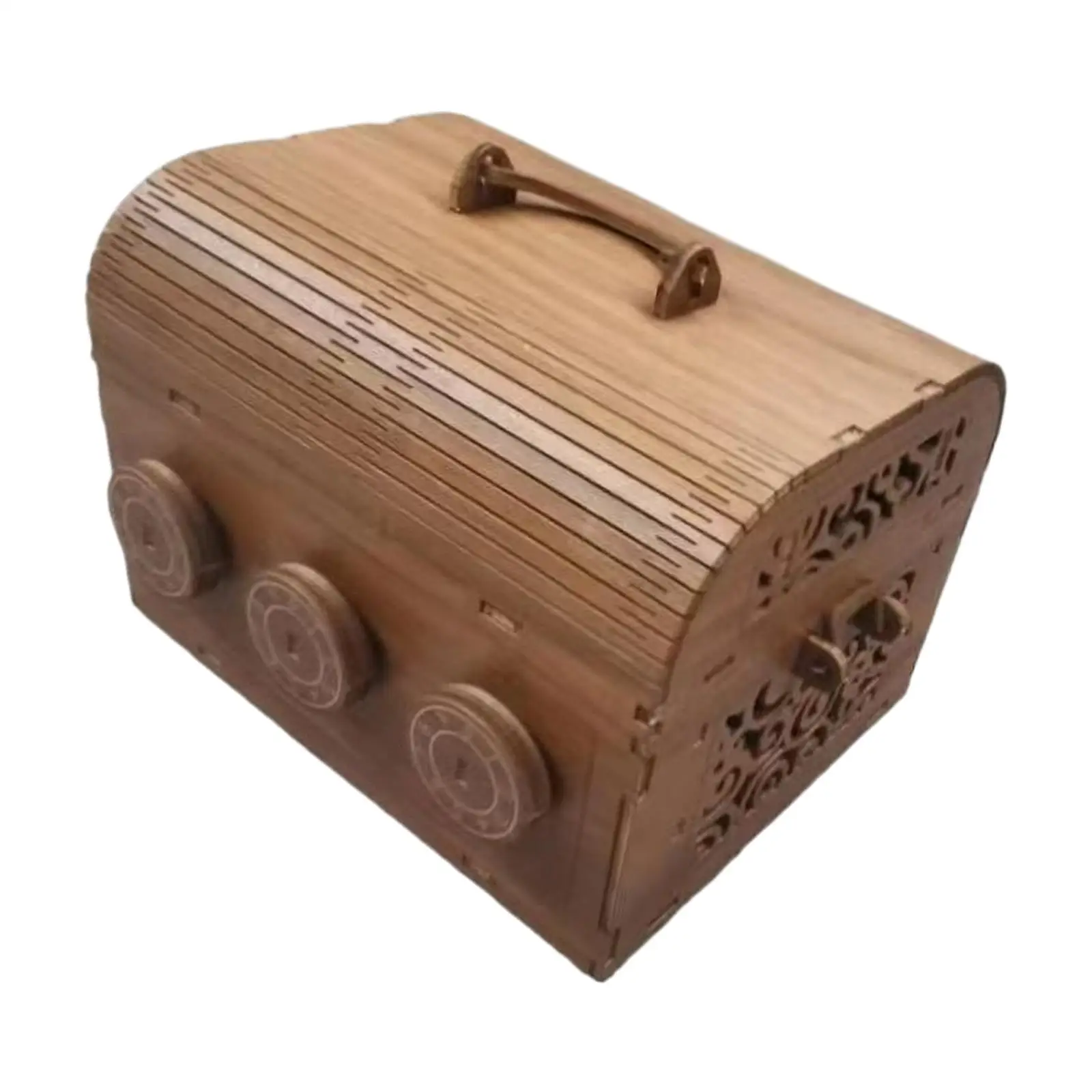 

Wooden Puzzle Box, Brain Teaser Escape Room Game Mechanical Puzzles 3D Puzzle Cluebox Treasure Chest for Party Favor, Teens