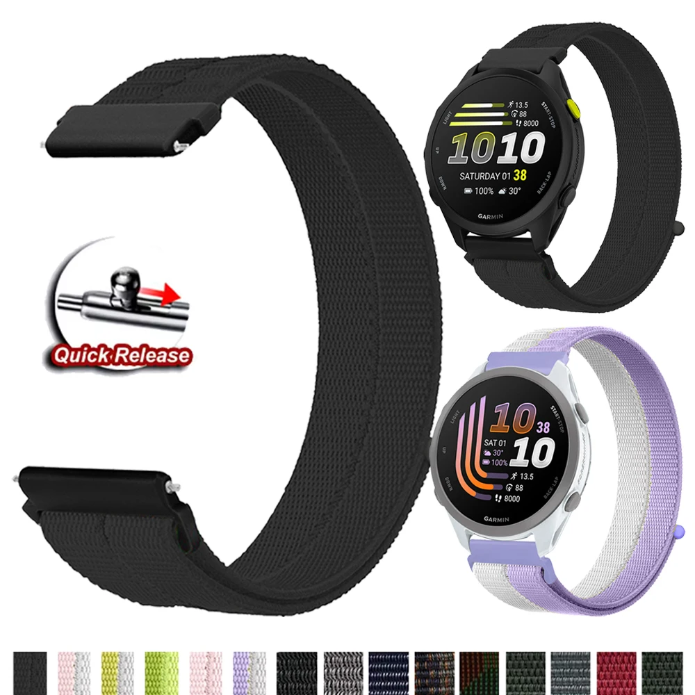 Breathable Nylon Sport Strap Bracelet, Adjustable Band