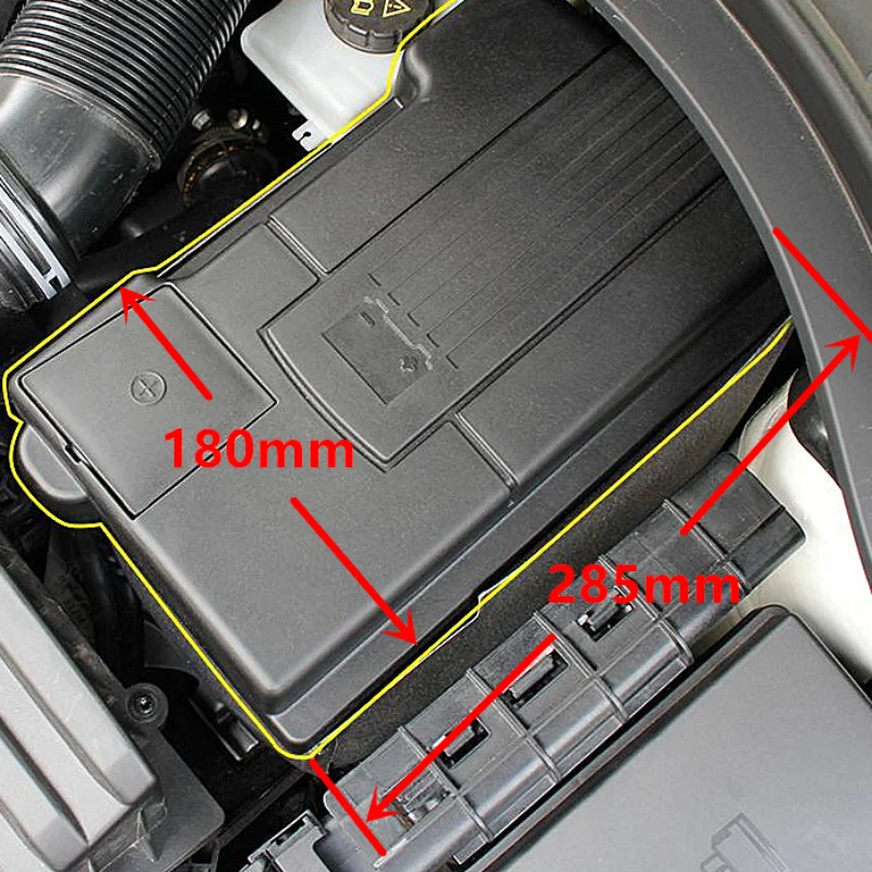 Couvercle de protection de batterie de moteur de voiture pour Skoda, Karoq,  Kodiaq, Octavia Mk3, superbe VW T-ROC Tiguan L, coque d'électrode d'anode  de batterie - AliExpress