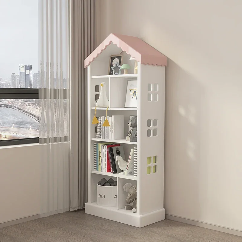 Children's furniture bookcase simple modern bookshelf shelf floor-to-ceiling simple living room storage cabinet