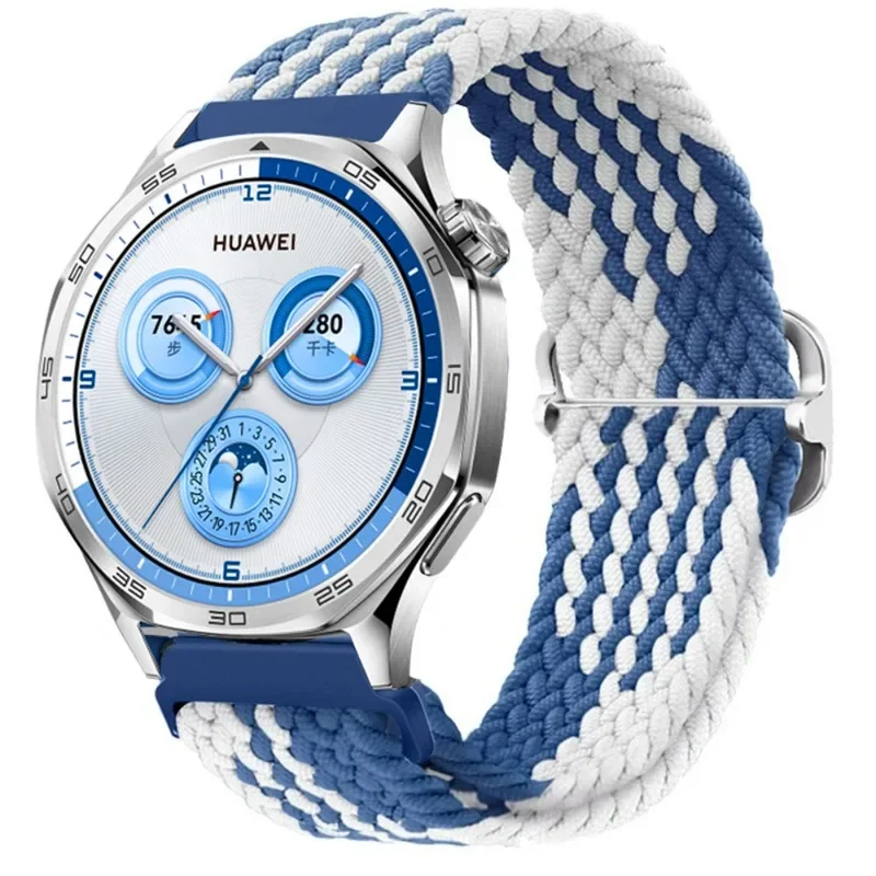 Nylon Braided Elastic Wristband - 22mm/20mm Adjustable Strap