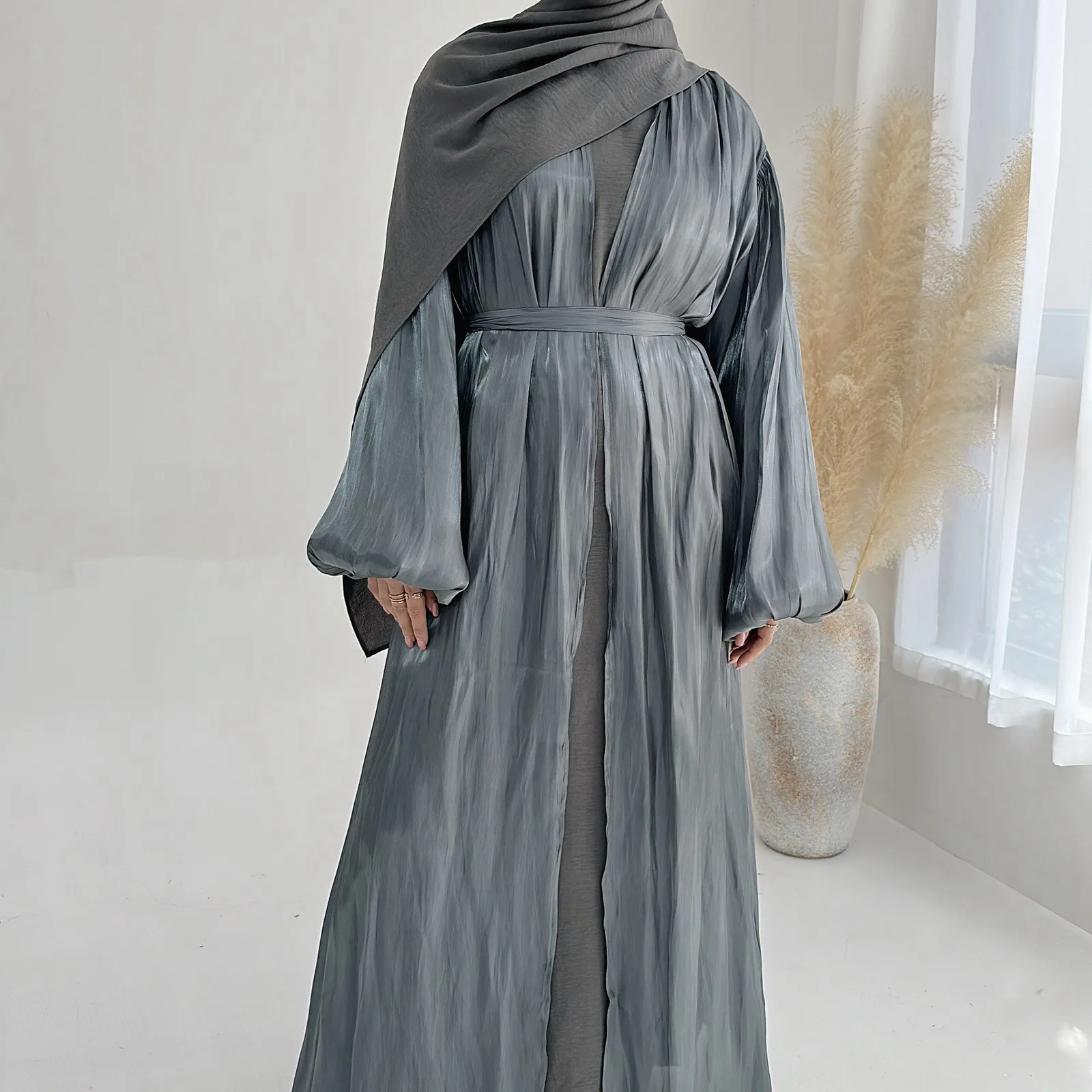 Kaftan Abayas 여성용 기모노 무슬림 가디건, 두바이 아바야 터키 이슬람 아랍어 무슬림 긴 원피스 로브