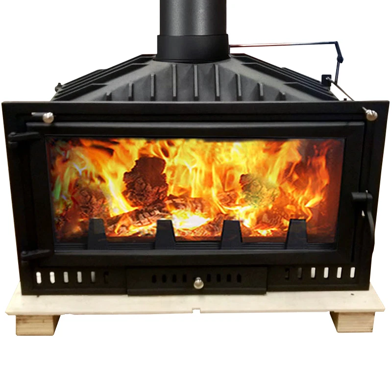 EU Large Cast Iron Stoves Firewood Burning Heaters Unique Freestanding Fire Place Stove Indoor Wood  Embedded Fireplace