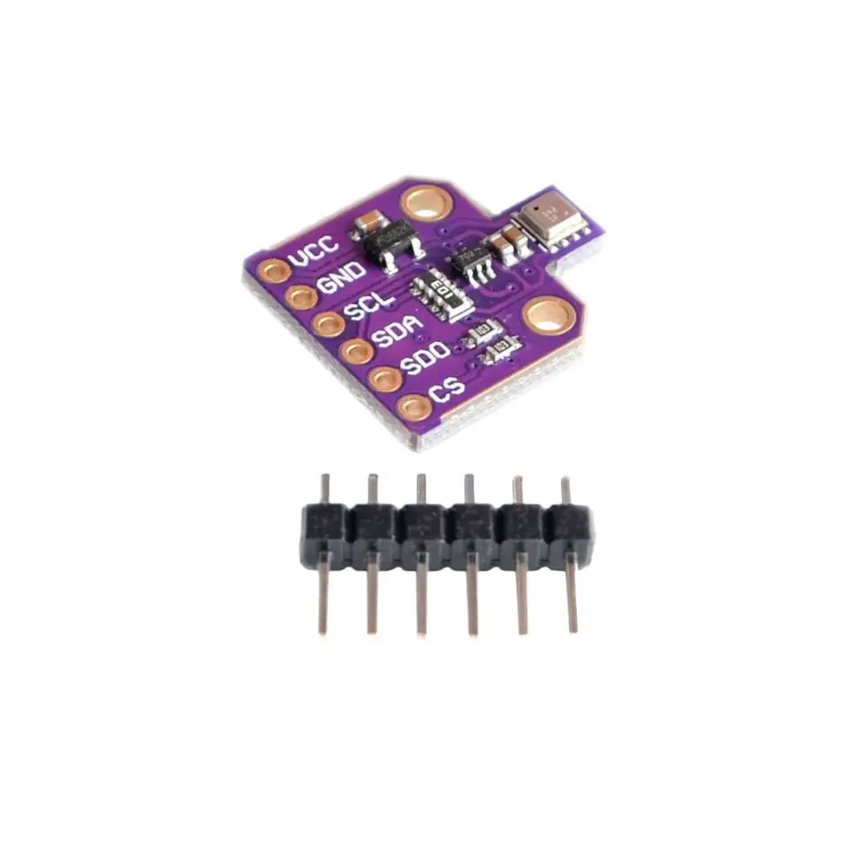 BME680 Temperature and Humidity Temperature Pressure High Altitude Sensor Module Digital 4 in 1 Sensor With Gas High Accuracy image 3