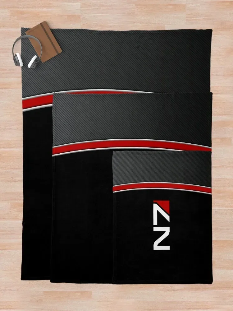 N7 Mass effect emblem! Throw Blanket Flannel Fabric bed plaid Luxury St Decorative Sofas Camping Blankets 5