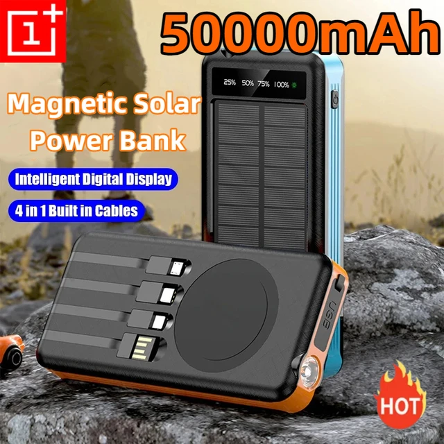 ONEPLUS 50000mAh 4-in-1 Solar Wireless Power Bank, Fast Charging Portable Charger 1