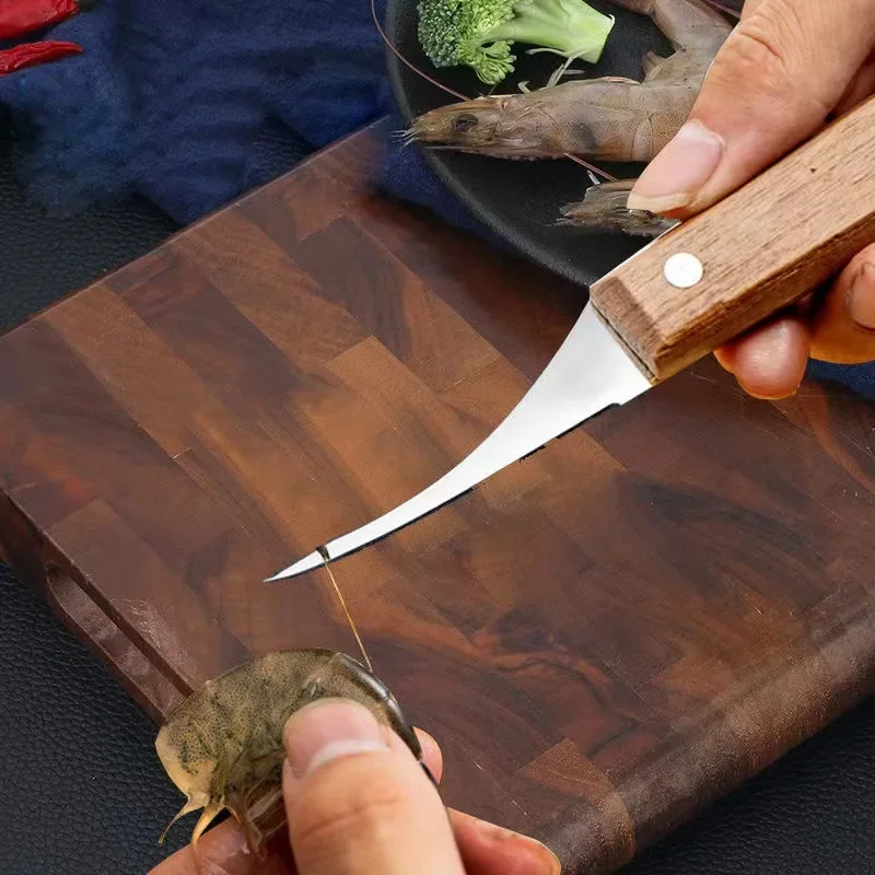Fish Knife Stainless Steel Fish Knife Multifunctional Shrimp Shredding Knife Sharpener Kitchen Tool Quick Shrimp Skin Machine