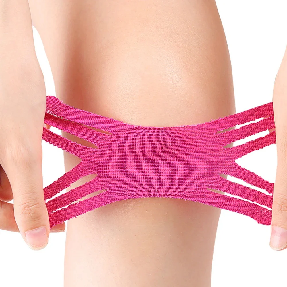 Kinesiology Tape Elastic Therapeutic Sports Tapes for Knee Shoulder and Elbow, Waterproof Athletic Physio Muscles Strips Image 7