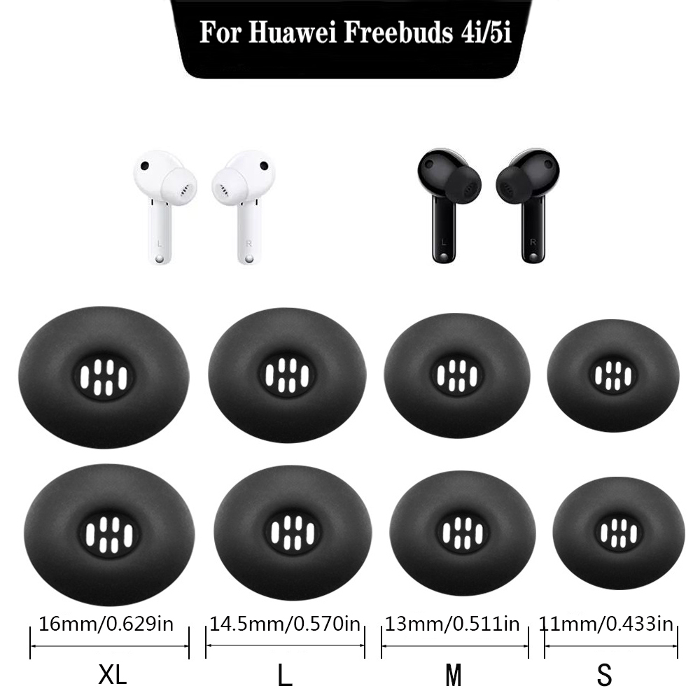 Eartips Earphone Silicone Case For Huawei Freebuds 4i/5i Covers Rubber Ear Pads Caps Cushion Eartips Earphones Accessories