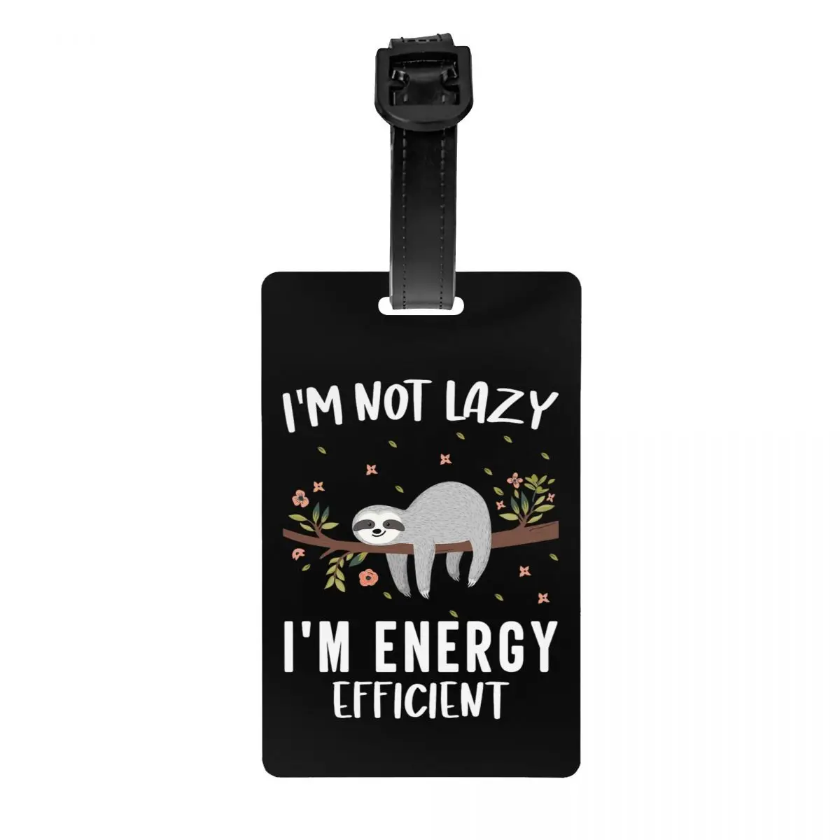 

Lazy Sloth Luggage Tags Custom Baggage Tags Privacy Cover ID Label