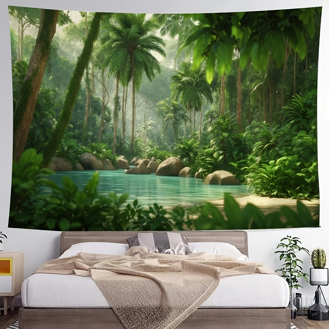 Tapisserie de forêt tropicale luxuriante 6