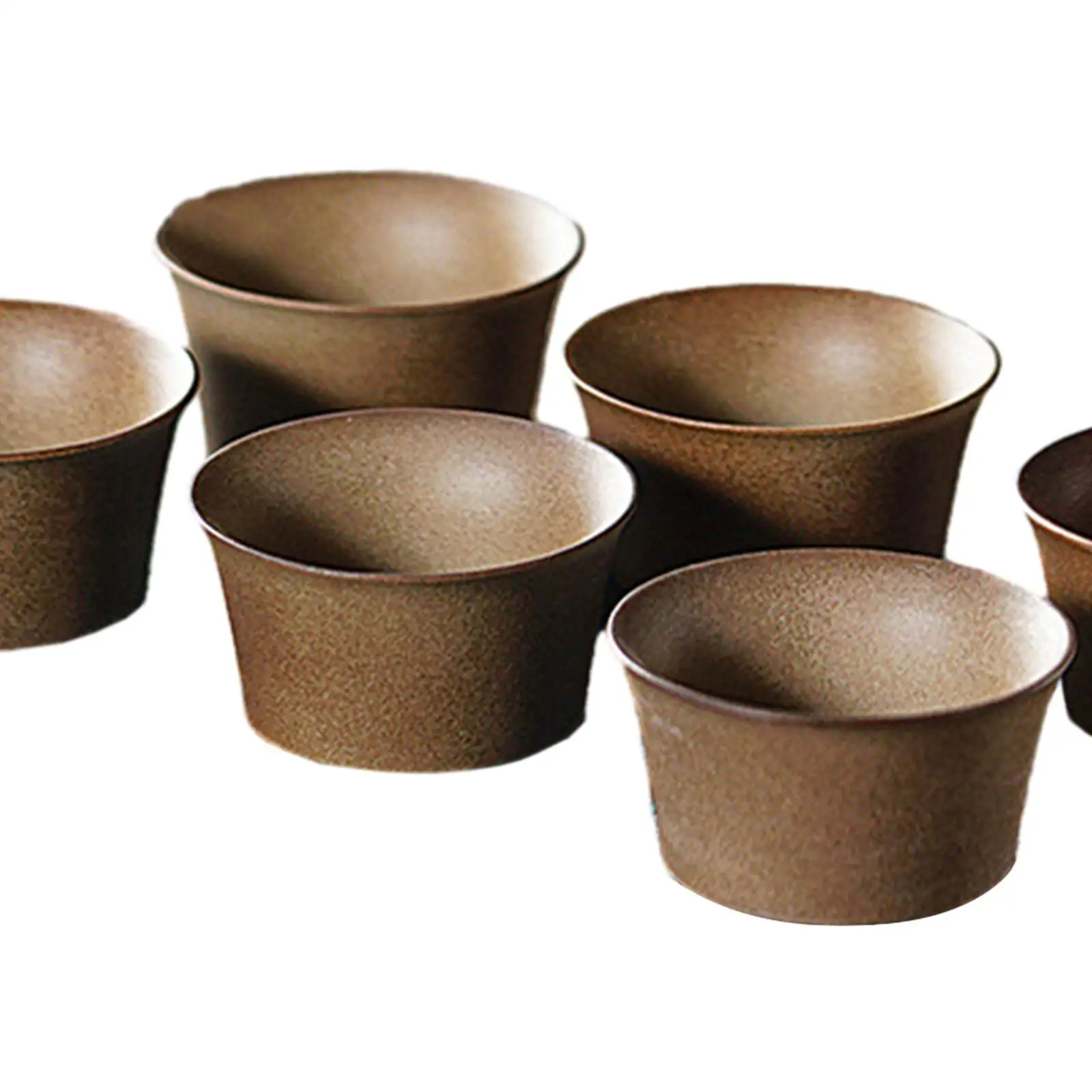 6 Pieces Chinese Ceramic Tea Cups Espresso Coffee Cups 1.7oz Porcelain Teacup