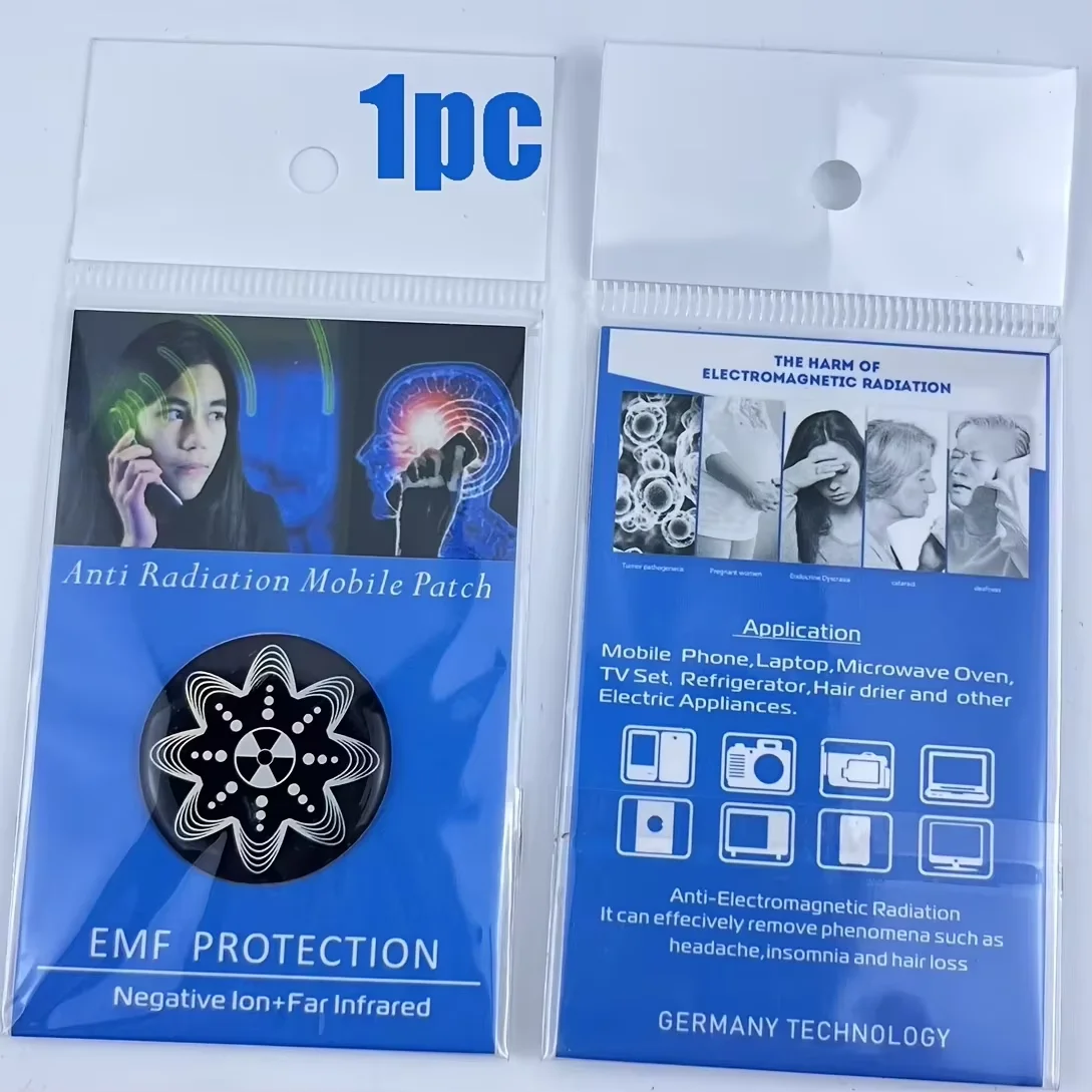 6-Pack EMF Protection Shield Stickers - Anti-Radiation Round Stickers