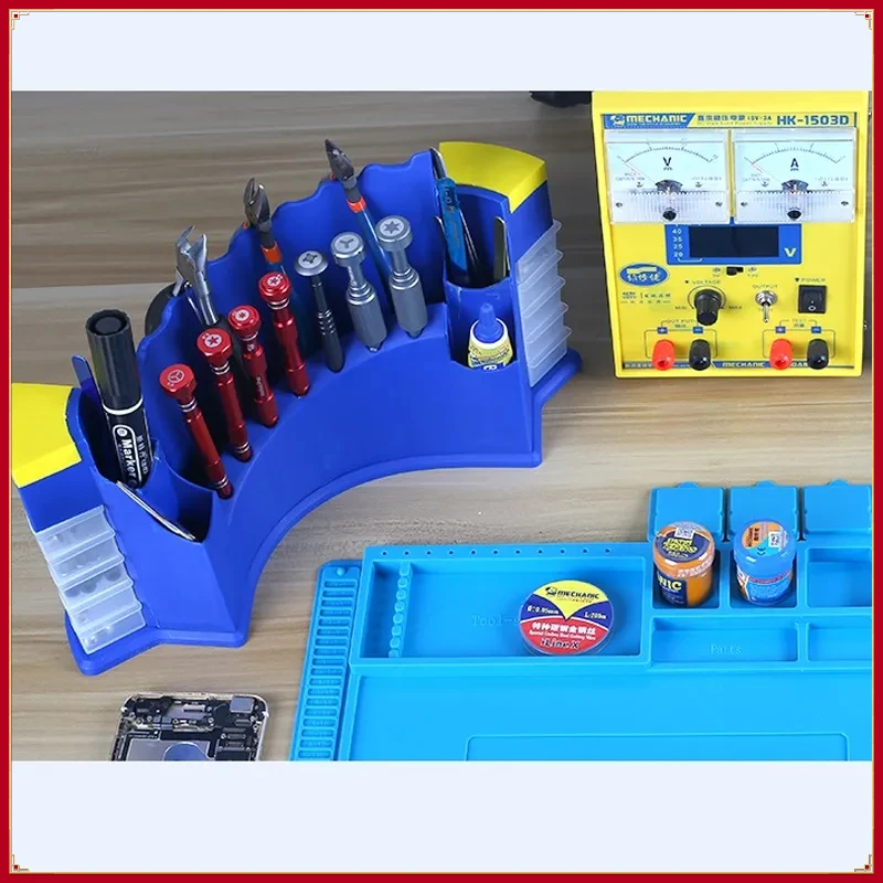 

MECHANIC MT-BR10/BR05 Storage Assortment Box Screwdriver Holder Screw Organizer for Mobile Phone Repair Tweezers Rack