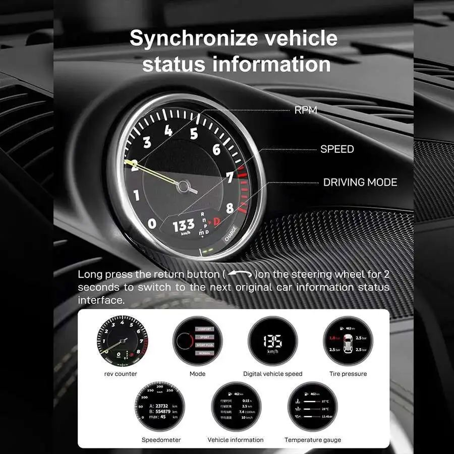 12.3inch Android 13 Car Interior Upgrade Kits For Porsche Cayenne 2010-2017 Cent