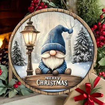 Christmas Gnome Wooden Sign 1
