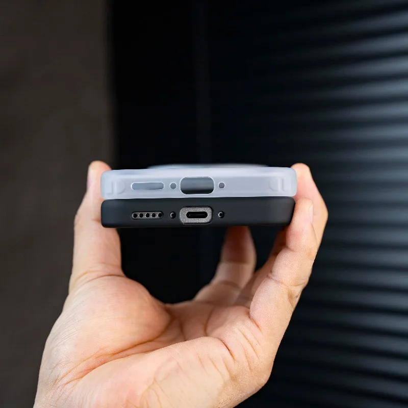 Magnetic Rotating Stand Frosted Skin-Friendly Shockproof Acrylic Case with MagSafe Wireless Charging Support