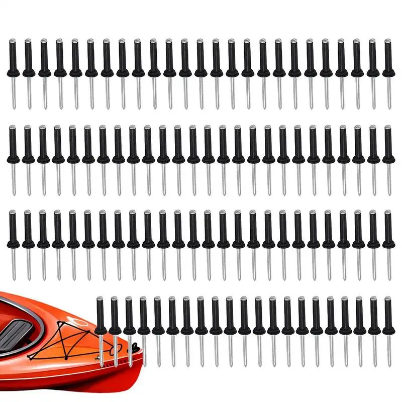 Marine Pop Rivets 2.3 Inch Long Mounting Rivet Heavy Duty Tri-Grip Tool Accessories Fixing Equipment Aluminum Alloy Kayak Canoe