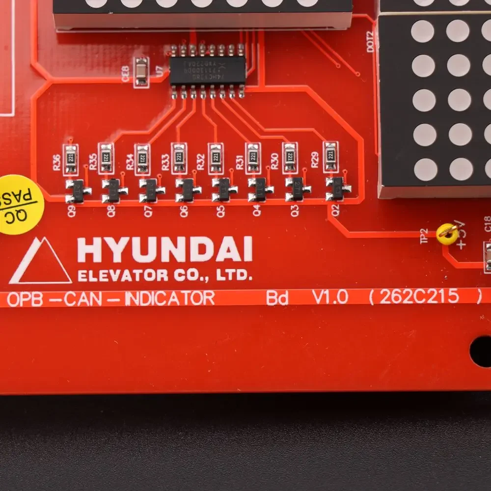 현대 엘리베이터 디스플레이 보드 OPB-CAN-INDICATOR, 현대 엘리베이터 부품용 PCB 인쇄 보드, 262C215 에 적용 가능, 1 개