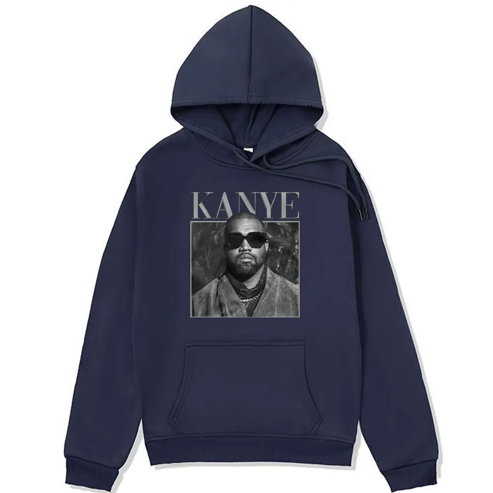 Rapper Kanye West  Hoodie Men Women's Trend Harajuku Vintage Sweatshirts Couple Fashion Hip Hop Long Sleeve Pullover Hoodies