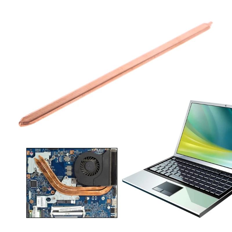 노트북 CPU GPU 방열판 냉각용 구리 평면 히트 파이프 170mm 8mm 3mm