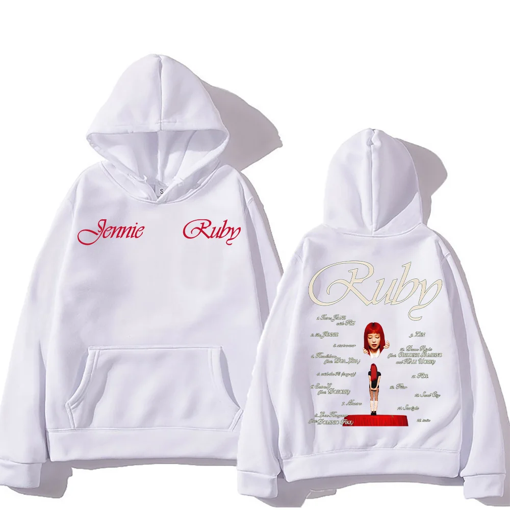 2025 New Jennie Kpop Hoodie Jennie Ruby 1st Album Tracklist